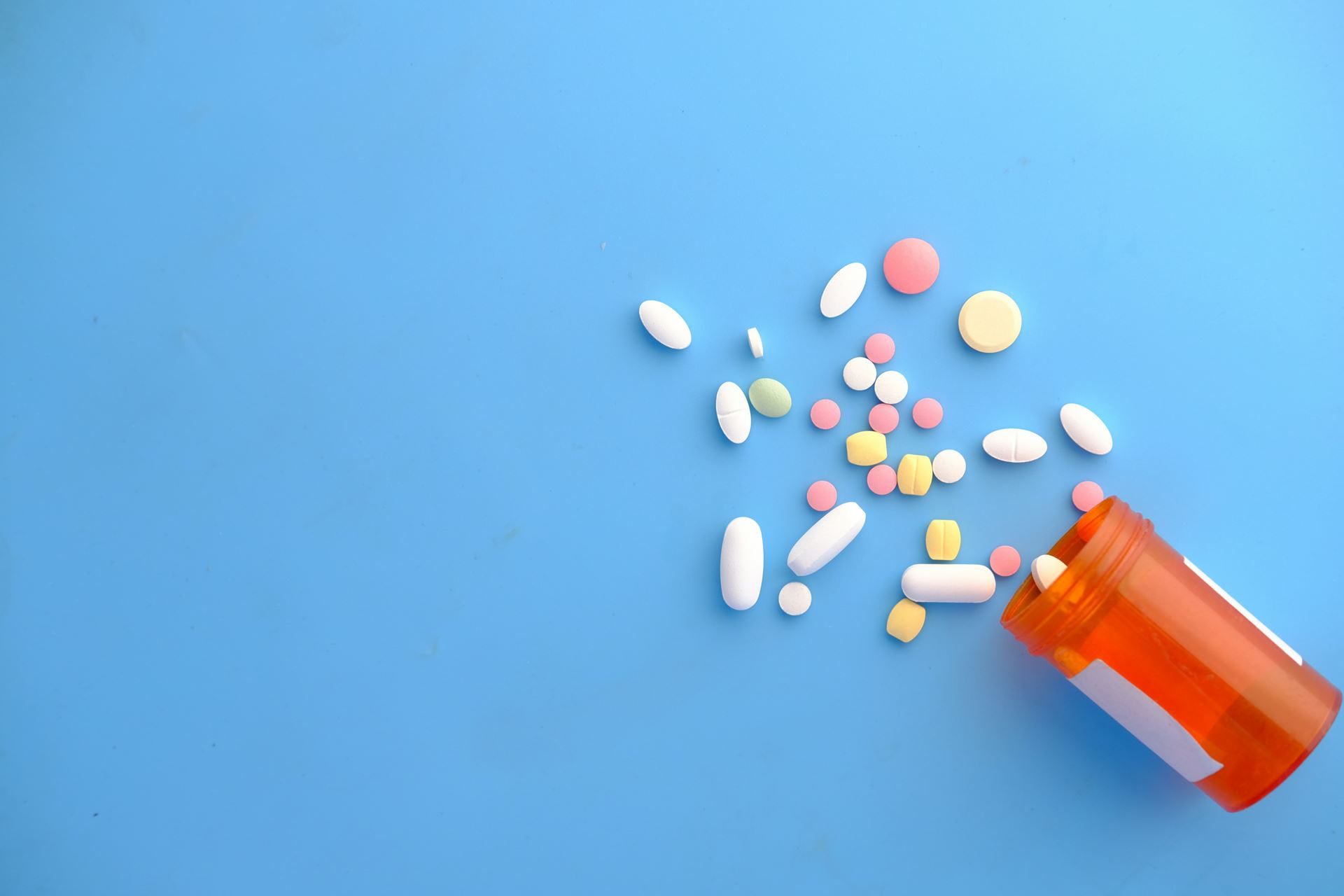 Bottle with pills